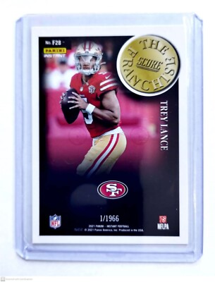 Trey Lance 2021 Panini Instant Score The Franchise #F28 1/1966 SF 49ers