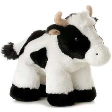 Aurora Mini Flopsie Mini Moo Cow Soft Toy Plush Animal Gift NEW