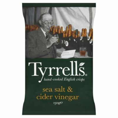 Tyrrells Sea Salt & Cider Vinegar Crisps - 150g