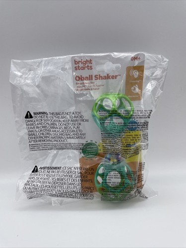 Bright Starts Oball Shaker Rattle Toy, Ages Newborn + New Sealed - Picture 2 of 8