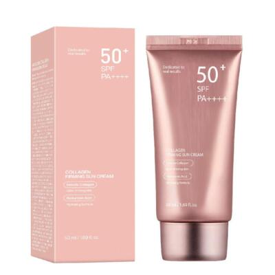 Collagen Firming Sun Cream SPF50+ / PA++++ Whitening Glow Tone-up Sunscreen=,.`