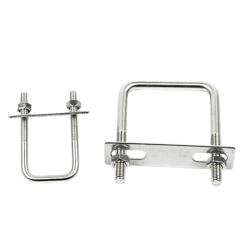 M6 M8 M10 U Bolt Plates and Nuts Standard U-Bolts Stainless Steel 304 Trailer
