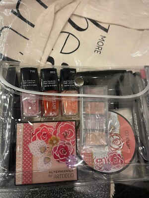 Kosmetik Tasche Neu unbenutzt ARTDECO 12 Artikel + Leinentasche 