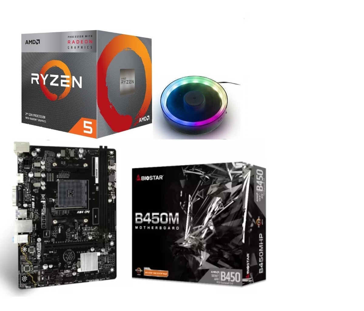 5600x B450m Ds3h Ryzen 3400g 3400g Processor Ryzen Retail 3400g B450