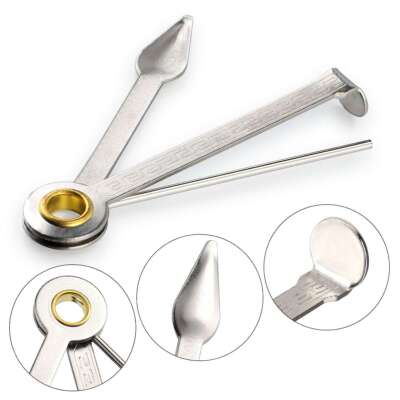 #ad 3 in 1 Czech Style Smoke Tobacco Pipe Cleaning Tool Reamer amp; Tamper Silver $5.39