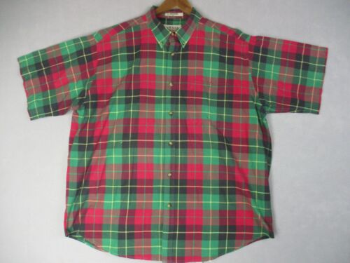 Orvis Button Up Shirt Adult Extra Large Green Red… - image 1