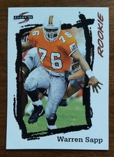 WARREN SAPP, 1995  SCORE ROOKIE CARD #267. rookie card picture