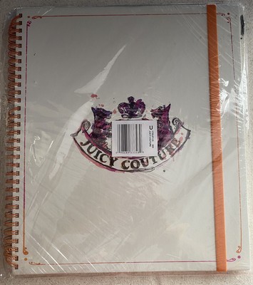 NEW SEALED  SIGNATURE JUICY COUTURE SPIRAL HARDCOVER JOURNAL 10''X11''X.5''