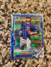 2021 Bowman Chrome Sapphire Edition Prospects Jackson Kowar Kansas City Royals