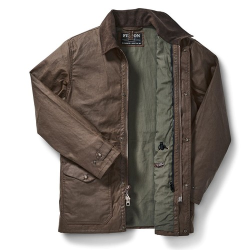 Filson Cover Cloth Mile Marker Coat XL LONG 20171578 Dark Earth 
