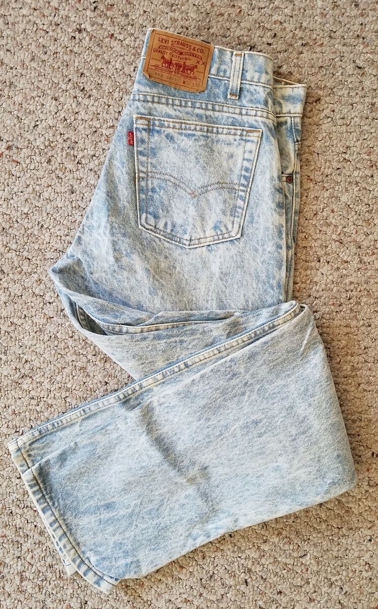 Levi's Acid Washed Straight Leg Mid/low Rise Jeans 506 0208 Levi's Acid Washed Straight Leg Mid/low Rise Jeans 506 0208
