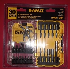 New DeWalt TOUGH GRIP SCREWDRIVING BIT SET DWA30SET (30-Piece) UPC 885911708517