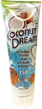 Fiesta Sun COCONUT DREAM Ultra Dark 15X Clear Bronzer Indoor Tan Bed Lotion 8oz