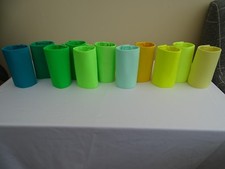 Freestyle disco dance costumes - 3or4" pony tail cones -  greens & yellows