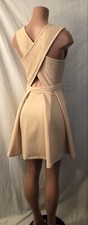 **Exclusive Frosted Nude Lace Event Dress~Size Medium**