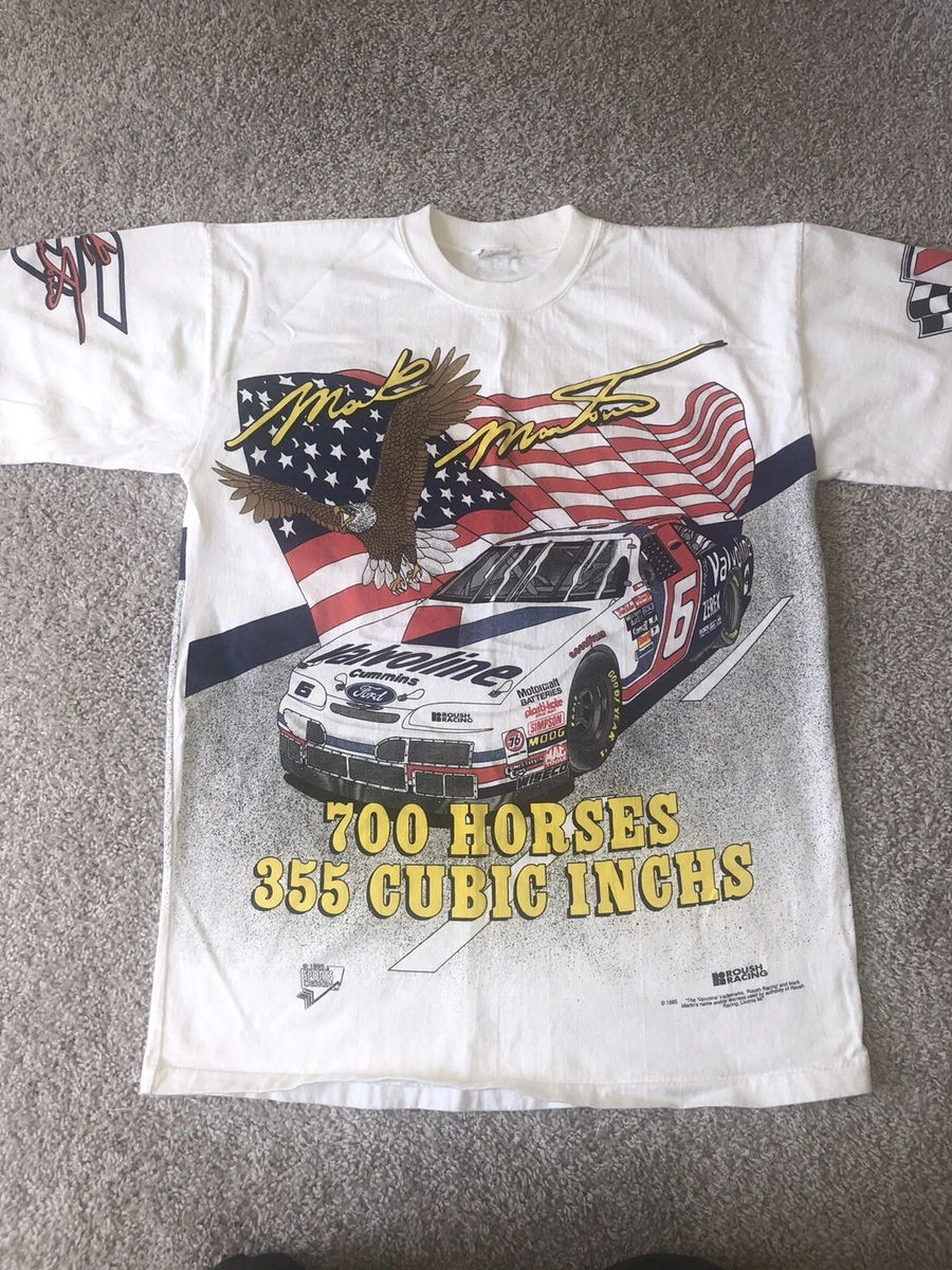 Vintage 90s NASCAR Mark Martin “American Muscle” T Shirt M
