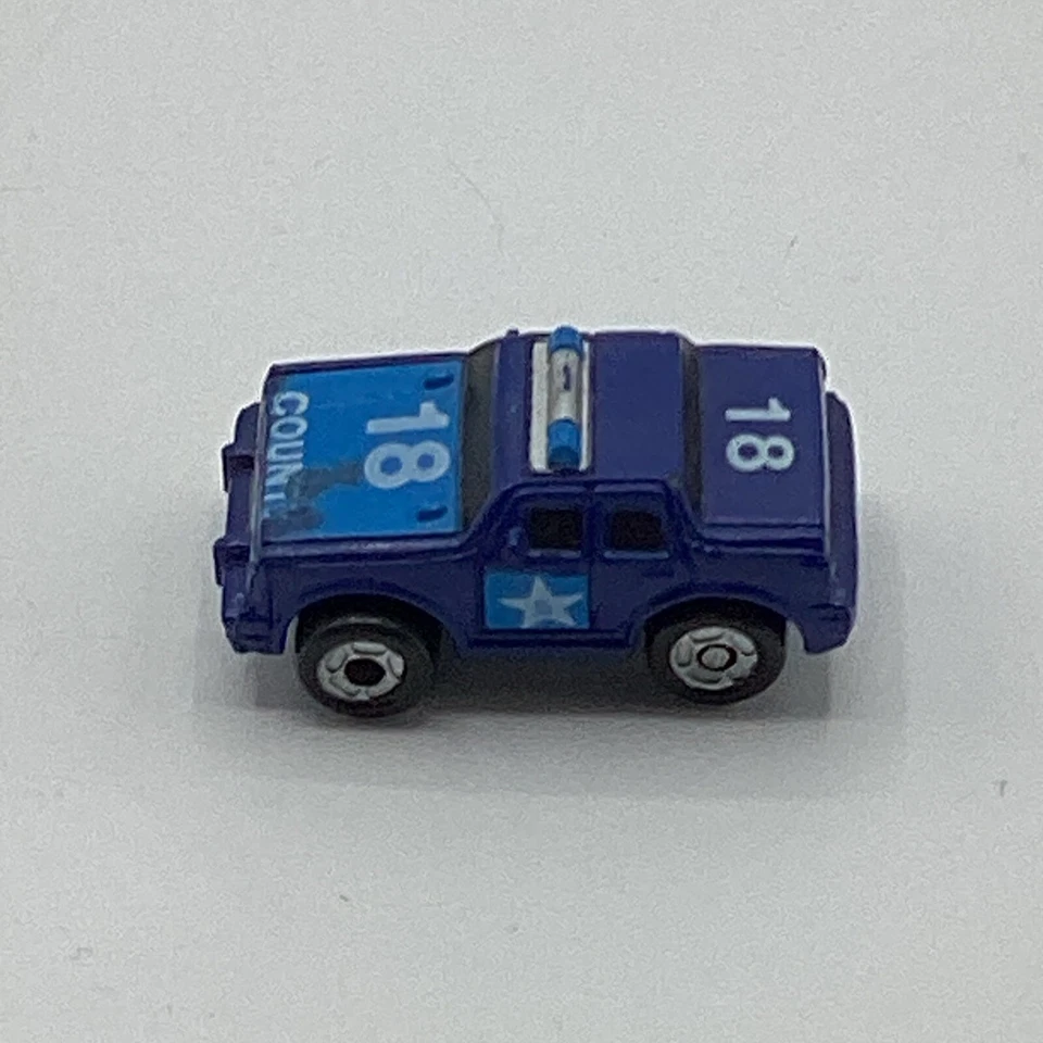Vintage Micro Machines 1988 Funrise County Police Car White/Blue Diecast 1:160 - Image 3 of 4