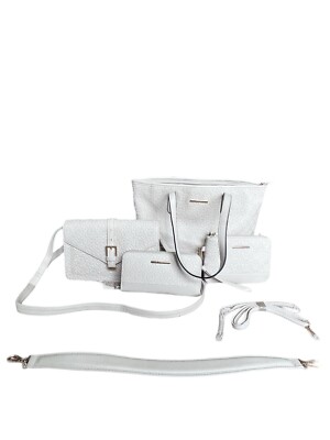 Beautiful New Beige Purse matching 6 Piece Set **FAST SHIPPING**