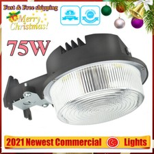 75W LED Barn Light Dusk to Dawn Lamp Outdoor Yard Street Flood Light Waterproof