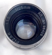 Paillard Bolex Pizar 25mm f/1.5 H16-RX C-mount Lens