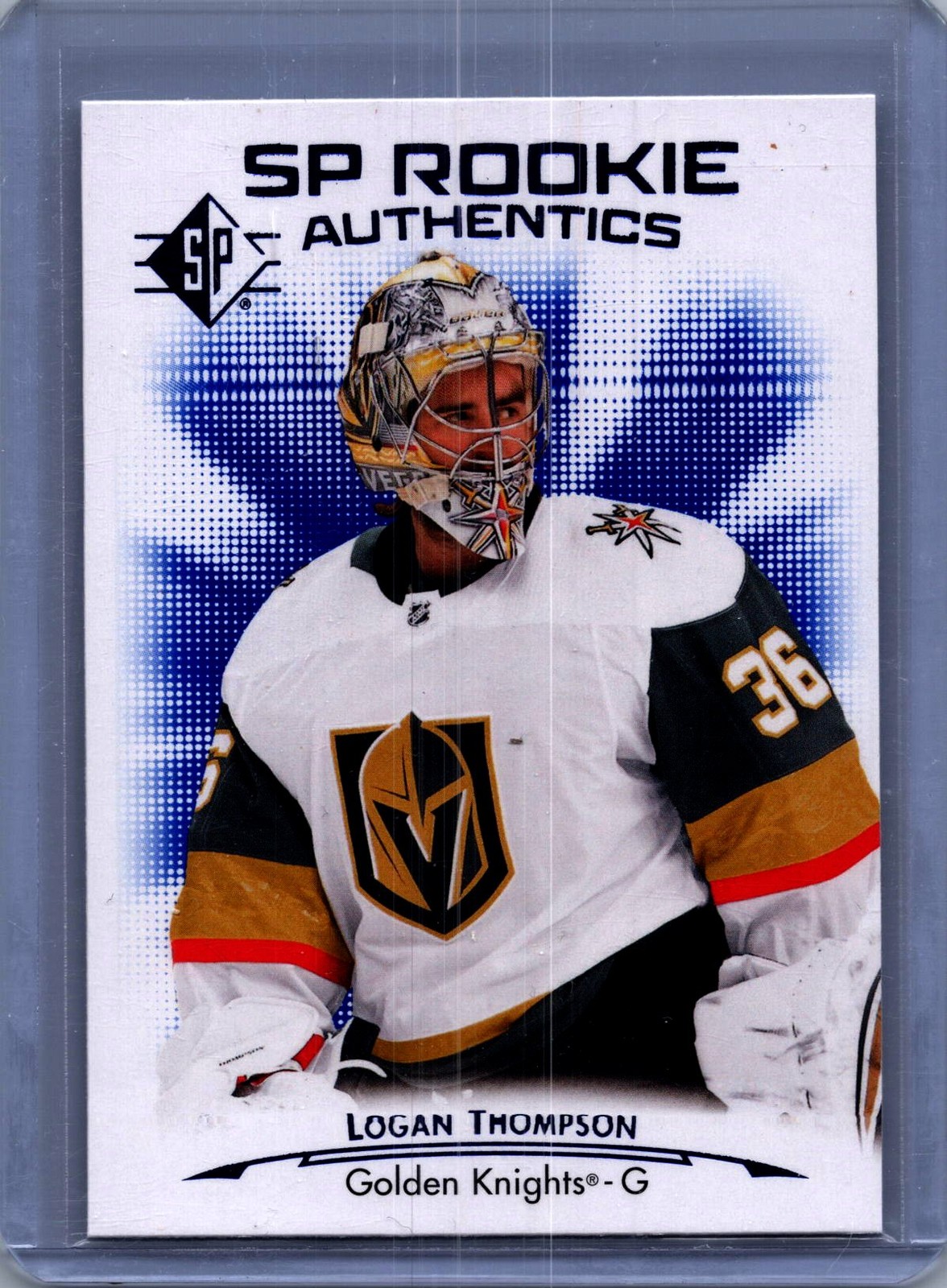 2021-22 SP #111 Logan Thompson Blue Rookie Authentics