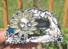 Celestial Sun/Moon Pewter Mail/Letter/Napkin Holder Design On Both Sides