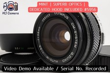  MINT w/ Hood Olympus OM G.Zuiko Auto-W 28mm f/3.5 Wide Angle MF Lens Japan