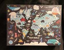 YOUR WORLD 1000 PC PUZZLE FROM MUDPUPPY USED COMPLETE