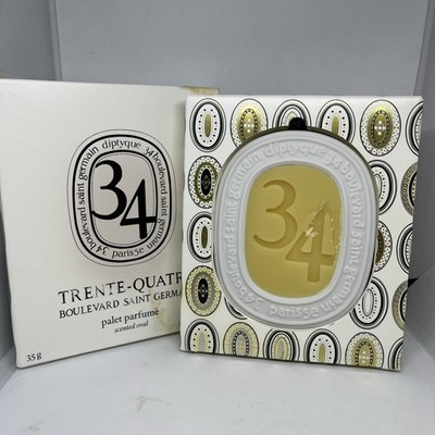 Diptyque Trente Quatre Scented Oval 1.23oz As Pictured *Damaged Box*