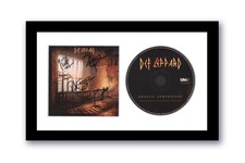 Def Leppard  Signed 7x12 Custom Framed CD Drastic Symphonies COA JSA