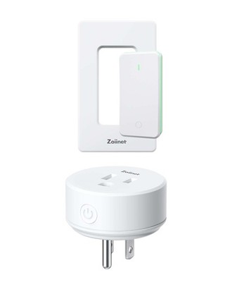 Remote Control Outlet Plug Switch, Buckle Design & Removable Wireless Light S...