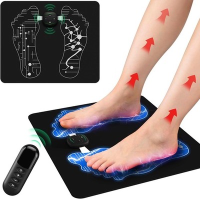 EMS Electric Foot Massager Pad 19 Level Muscle Stimulator Blood Circulation Pad