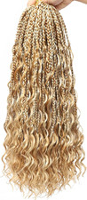 Goddess Braids 24" Inch 5 Packs P27/613 Pure Protein Fiber Close to Human Hair