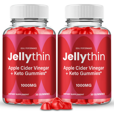 Jelly Thin Gummies Keto ACV, JellyThin ACV Supplement Gummies (2 Pack)