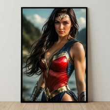 Póster de Wonder Woman DC Comics arte de pared póster de superhéroe arte de cómic