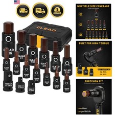 16-piece Metric Hex Bit Socket Set - S2 Steel 2mm-14mm Allen Socket Set With...