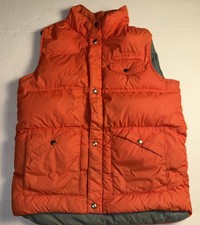 Land  s End Orange Down Puffer Vest Youth XL Adult Small