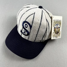 Vintage Chicago White Sox Hat Fitted 7 Cream Pinstripe American Needle Baseball