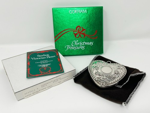 Nuevo Gorham 1987 Plata Esterlina 925 Medias Árbol Ornamento Herencia Americana Nuevo en Caja - Imagen 6 de 6