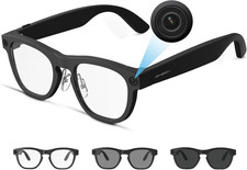 AI Smart Glasses with Camera, 8MP HD Camera Glasses, 1080P Video Photo Recordi