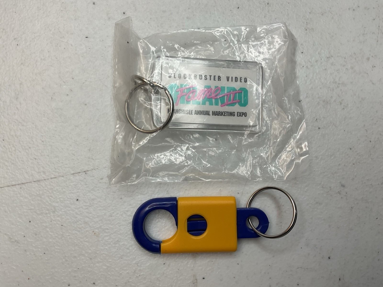 Blockbuster Video Keychain Promo Lot of 2 Vintage Collectible Orlando