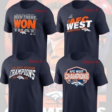 HOT NEW - Denver Broncos 2025 AFC West Division Champions One Side FREESHIP Fans