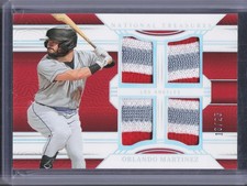 2024 Panini National Treasures Orlando Martinez Quad Patch Silver #/25