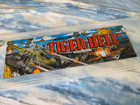 TIGER HELI ROMSTAR VINTAGE ORIGINAL ARCADE CABINET MARQUEE PLEXI EGRET ASTRO ETC