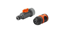 Gardena Soaker Hose Connection Set + Control Valve & Water Stop, 5Year Warranty