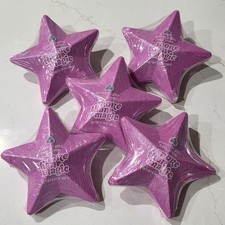 Star Shaped Purple Glitter Bath Bombs by More Than Magic Crisp 10 units lot New