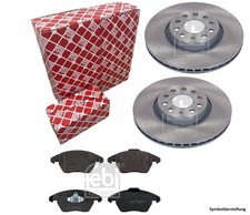 FEBI BREMSSCHEIBEN + BELÄGE HINTEN für AUDI A6 C6 4F Limo Avant