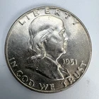 1951 P franklin half dollar