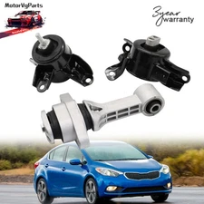 For Hyundai Accent Elantra Kia Forte Rio 3pc Engine Motor & Trans Mount Kit