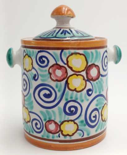 MAIOLICA - BARATTOLO CERAMICA ''DERUTA'' - VINTAGE '60 - Foto 3 di 13